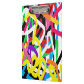 Avryl Fleurs farbenfrohe Graffiti Doodle Klemmbrett (Links)