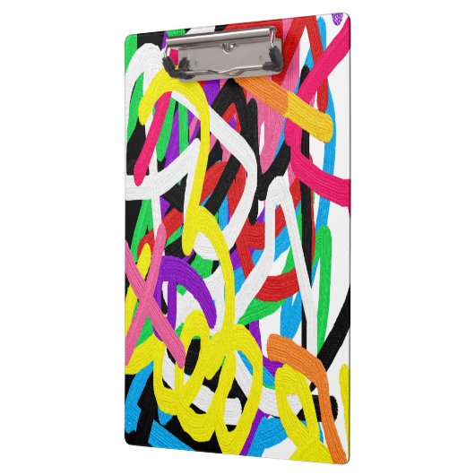 Avryl Fleurs farbenfrohe Graffiti Doodle Klemmbrett (Links)