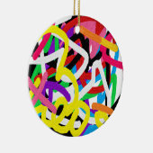 Avryl Fleurs farbenfrohe Graffiti Doodle Ornament (Rechts)