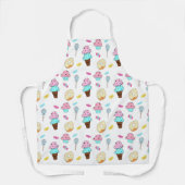 Avryl Fleurs Niedlicher Eis-Creme-Cupcake-Donut Schürze (Vorderseite)