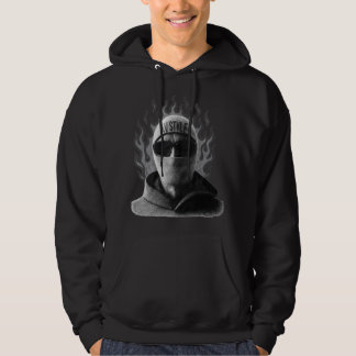 AVSTYLE Dark Flame Masked Streetwear Design - Bold Hoodie