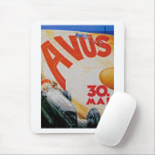 Avus Automobile Racing Poster Mousepad (Mit Mouse)