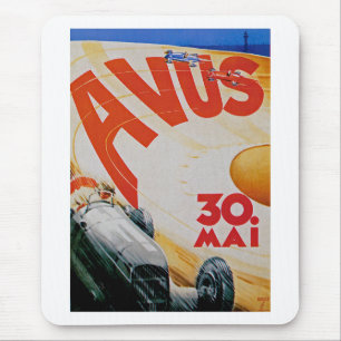 Avus-Automobilrennplakat Mousepad