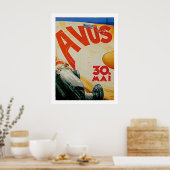 Avus Vintage Auto Race Advertisement Poster (Küche)