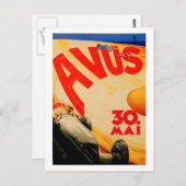 AVUS ~ Vintage Rennstrecke Berlin Deutschland Postkarte (Vorne/Hinten)