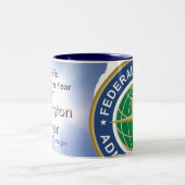 AVW-Name - besonders angefertigt - besonders Zweifarbige Tasse (Mittel)