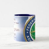 AVW nennen - besonders angefertigt - besonders Zweifarbige Tasse (Mittel)