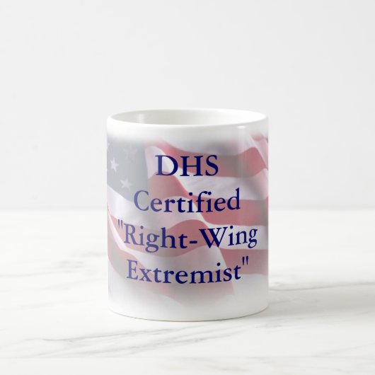 AVW zugelassene " Rechte-WingExtremist " Kaffeetasse (Mittel)