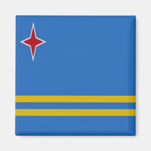 AW001 ARUBA, Flag, Amerika, Kühlschrank Magnet