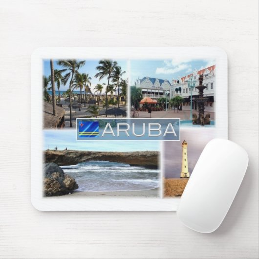 AW Aruba - Oranjestad - Leuchtturm - Mousepad (Mit Mouse)