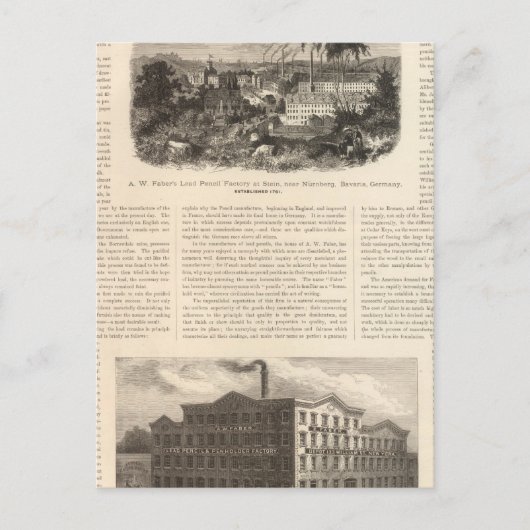AW Faber's Bleistifte Postkarte (Vorderseite)