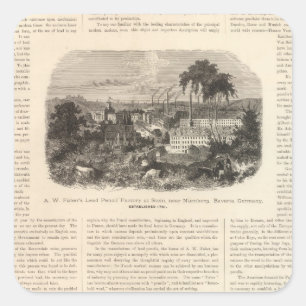 AW Faber's Bleistifte Quadratischer Aufkleber