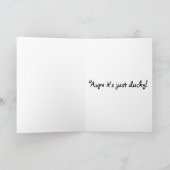 AW - Funny Duck mit Guitar Birthday Card Karte (Innenseite)