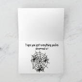 AW- Funny Spider Birthday Card Karte (Innenseite)