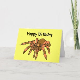 AW- Funny Spider Birthday Card Karte