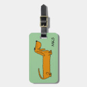 AW, lustiger Dackel-Gepäck-Umbau Gepäckanhänger (Vorderseite vertikal)