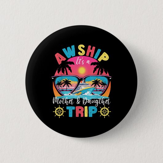 Aw schickt seine Mutter und Amp; Daughter Retro-So Button (Vorderseite)