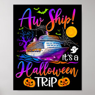 Aw Schiff Halloween Familienkreuzfahrt Besatzung F Poster