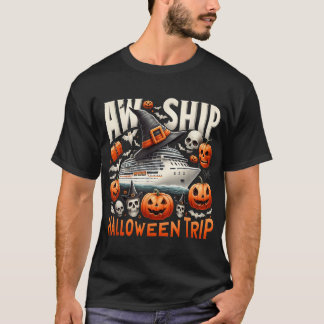 Aw Schiff Halloween Trip Happy Halloween Spooky T-Shirt