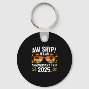 Aw Schiff Hochzeitstrip 2025 Kreuzfahrt Paar Urlau Schlüsselanhänger