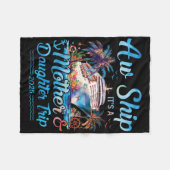 Aw Schiff! Seine Mutter-Tochter-Reise 2025 Kreuzfa Fleecedecke (Vorderseite (Horizontal))