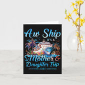 Aw Schiff! Seine Mutter-Tochter-Reise 2025 Kreuzfa Karte (Gelbe Blume)