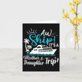 Aw Schiff seine Mutter und Tochter Reise Cruise Fa Karte (Gelbe Blume)
