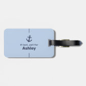 Aw Ship Custom Family Cruise Group Matching L Gepäckanhänger (Rückseite horizontal)