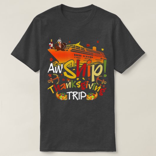 Aw Ship Erntedank Trip Cruise Matching Family V T-Shirt (Design vorne)
