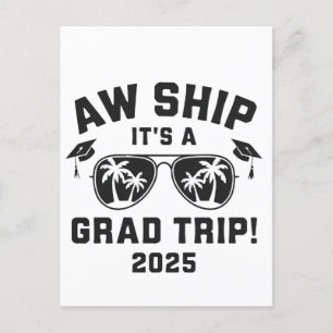 Aw Ship Es ist eine Grand Trip 2025 Sommerreise Ma Feiertagspostkarte