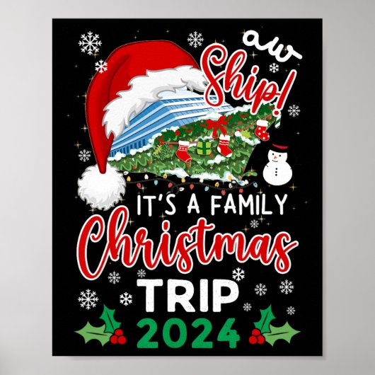 Aw Ship Es ist eine Weihnachtsreise 2024 Familie M Poster (Vorne)