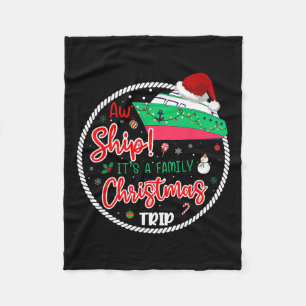 Aw Ship Es ist eine Weihnachtsreise, die Fami pass Fleecedecke