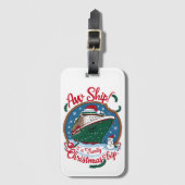 Aw Ship Es ist eine Weihnachtsreise für die Famili Gepäckanhänger (Vorderseite Vertikal)
