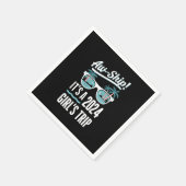 Aw Ship It's a 2024 Girls Trip Girls Cruise Group Serviette (Ecke)