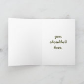 Aw, Shucks Grußkarte Karte (Innenseite)