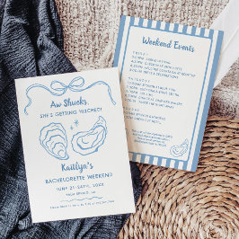 Aw Shucks Oyster Bachelorette Wochenendreise Einladung