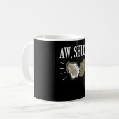 Aw, Shucks Seafood Shellfish Oyster Lover Puff Kaffeetasse (Vorderseite Links)