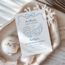 Aw Shucks Sie ist ein Bride-Bachelorette-Wochenend Einladung