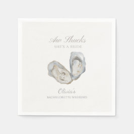 Aw Shucks sie ist eine Brautbachelorette Serviette