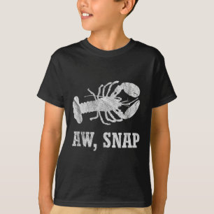 Aw Snap Funny Lobster Pun Novelty Graphic T-Shirt
