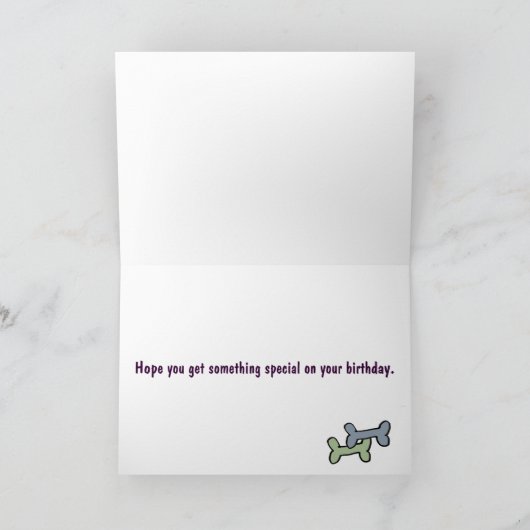 AW- Weimaraner und Pointer Birthday Card Karte (Innenseite)