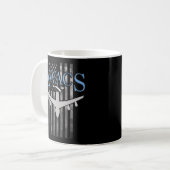 Awacs auf verblassener US-Flagge Kaffeetasse (Vorderseite Links)
