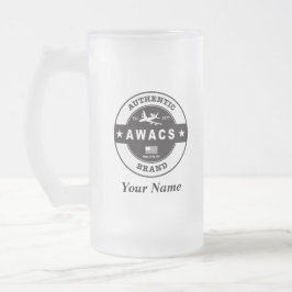 Awacs-Kreis-Abzeichen Mattglas Bierglas