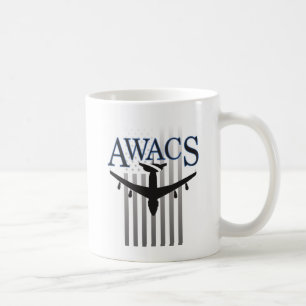 Awacs-Wache und US-Flagge Kaffeetasse