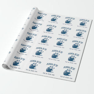 Awake, aber an welcher Küste Opposum Possum Retro Geschenkpapier