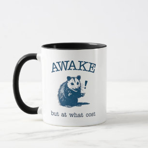 Awake, aber an welcher Küste Opposum Possum Retro Tasse