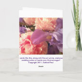 Awake Card: Pink Poppy Karte (Rückseite)