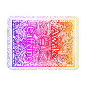 Awake=Coffein - Positives Zitat Magnet (Horizontal)