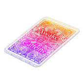 Awake=Coffein - Positives Zitat Magnet (Linke Seite)