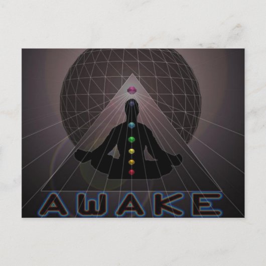AWAKE-LOGO POSTKARTE (Vorderseite)